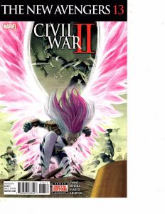 Lot Of 2 Comic Books Marvel New Avengers Civil War II #12 and #13 ON10
