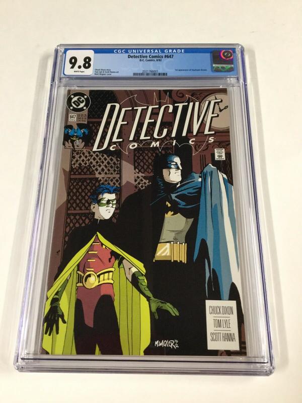 Detective Comics 647 Cgc 9.8 White Pages 