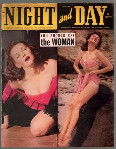 Night And Day  7/1950-spicy pix-cheesecake-pulp murder-swimsuit-VG