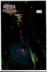 Godzilla vs. Spider-Man Patrick Gleason Foil Cover (2025) Spider-Man