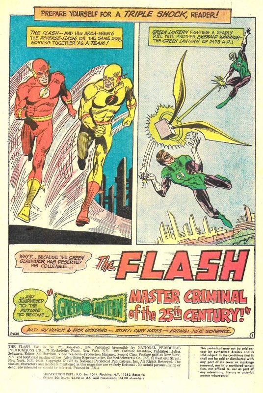 GREEN LANTERN costars in THE FLASH #217-226 (1972-3) 6.0 FN   NEAL ADAMS!