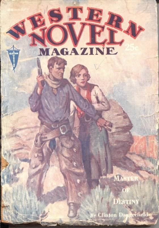 WESTERN NOVEL MAGAZINE-JAN 1930-“LOCO WEED”-VOL 5 #1-RARE PULP MAGAZINE-CLAYT...