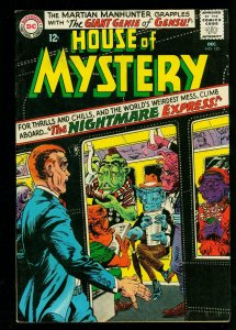 House of Mystery #155 1965- DC horror stories-Martian Manhunter- VF