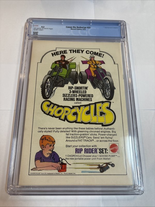 Conan The Barbarian (1973) #23 (CGC 9.2 OWWP) 1st