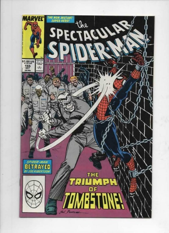 Peter Parker SPECTACULAR SPIDER-MAN #155 VF/NM TombStone 1976 1989 more in store