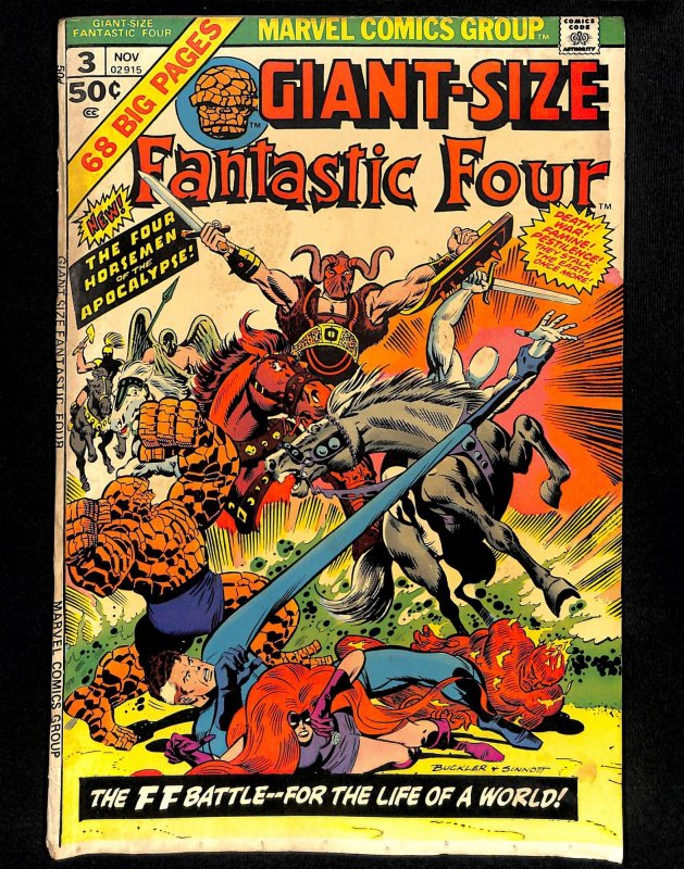 Giant-Size Fantastic Four #3 1st 4 Horsemen of Apocalypse