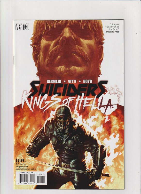 Suiciders: Kings of HELL.A. #2 NM- 9.2 Vertigo Comics Lee Bermejo 2016 761941334639