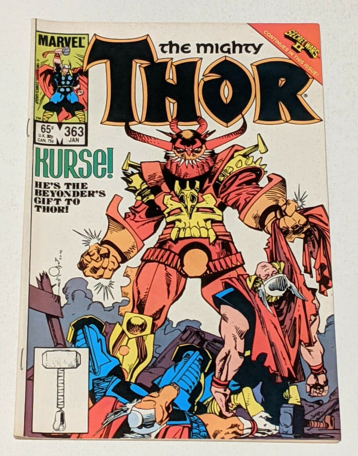 Thor #363 (1986 de enero, Marvel) F/muy Fino 7.0 Thor transformado en ...