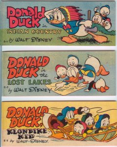 Indian Country Klondike Kid Lost Lakes Donald Duck 1951 3 Rare High-Grade Promos