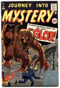 JOURNEY INTO MYSTERY #72 1961-MARVEL-GLOB-JACK KIRBY-STEVE DITKO-VG/FN