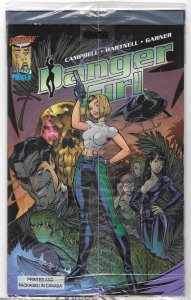 Danger Girl Preview- 1997, J. Scott Campbell, 1ST Print, Cliffhanger, Image