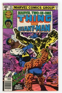 Marvel Two-in-One #55 John Byrne Thing Giant Man VF-/FN+