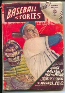 Baseball Stories-Spring 1950-Pulp thrills-Ted Williams-Babe Ruth-Joe DiMaggio...