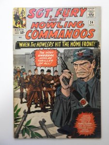 Sgt. Fury #24 (1965) VG- Condition! Moisture wrinkle