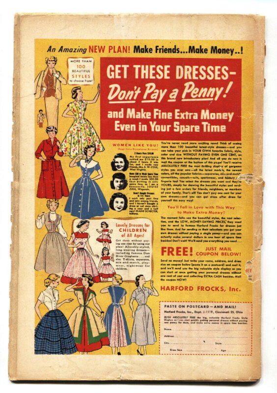 Romantic Adventures #30 1953-Ugly woman plastic surgery-masquerade-comic book