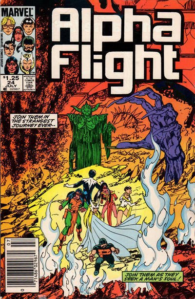 Alpha Flight (1st Series) #24 (Newsstand) VG; Marvel | low grade - John Byrne - 