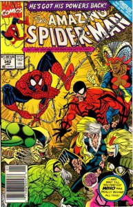 Amazing Spider-Man, The #343 (Newsstand) VF ; Marvel | Erik Larsen Tarantula