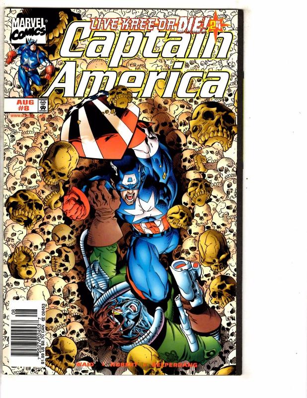 10 Captain America Marvel Comic Books # 1 2 3 4 5 6 7 8 9 10 Avengers Hulk RC13