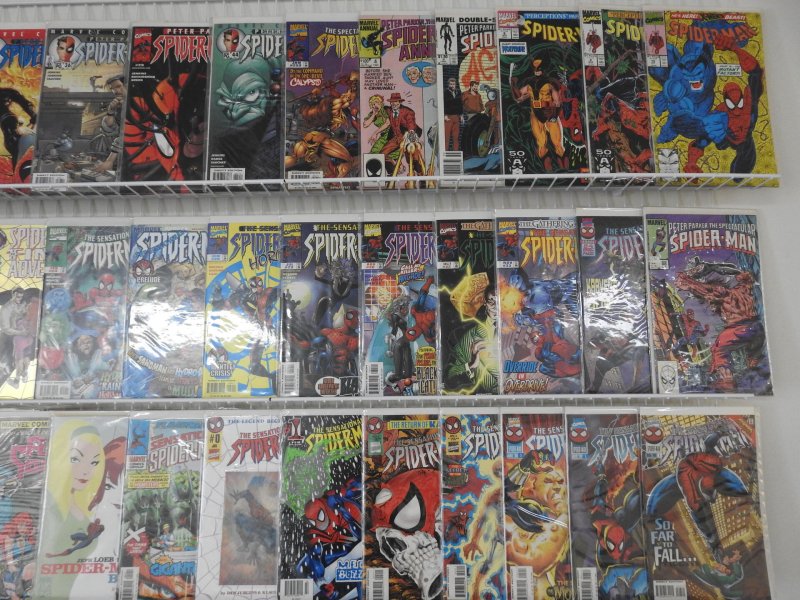 Huge Lot of 130+ Comics W/Spider-Man, Batman, Fantastic Four Avg VF Condition!