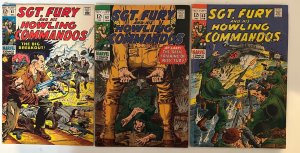 *Sgt Fury (1963 Marvel) 61fn, 62vgf, 63fn-, 65vgf, 67vg