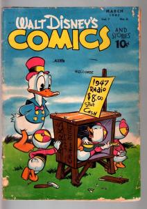 WALT DISNEY'S COMICS AND STORIES #78-1947-DONALD DUCK-MICKEY MOUSE-C BARKS- G