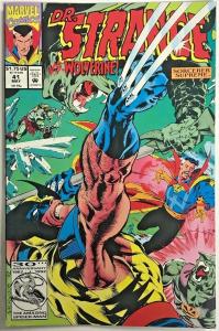 DR. STRANGE#41 FN/VF 1992 VS WOLVERINE MARVEL COMICS