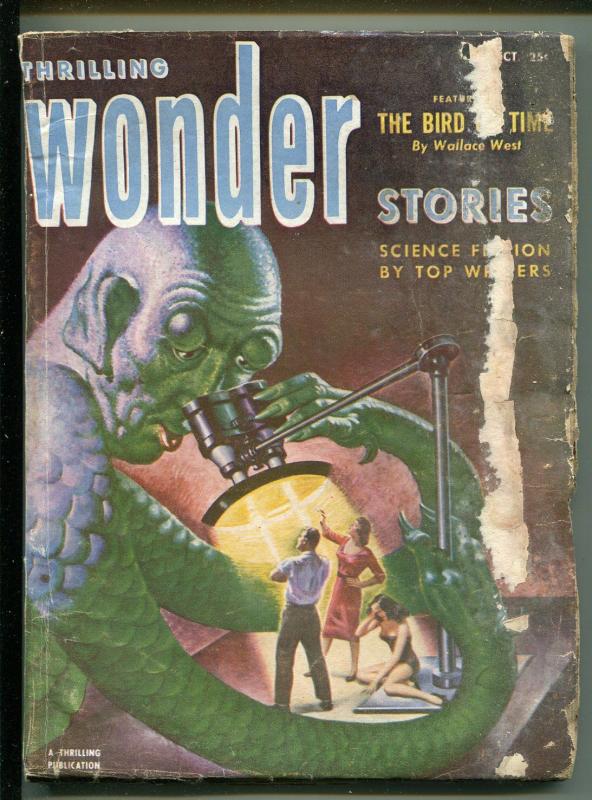 THRILLING WONDER STORIES 10/1952-SCI-FI PULP-EARLE BERGEY-JACK VANCE-fr