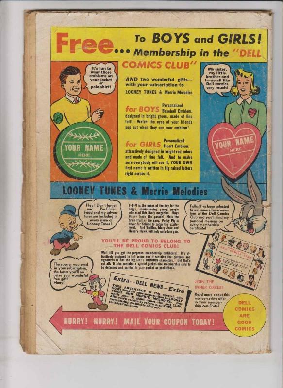 Looney Tunes and Merrie Melodies Comics #106 low grade - august 1950 bugs bunny