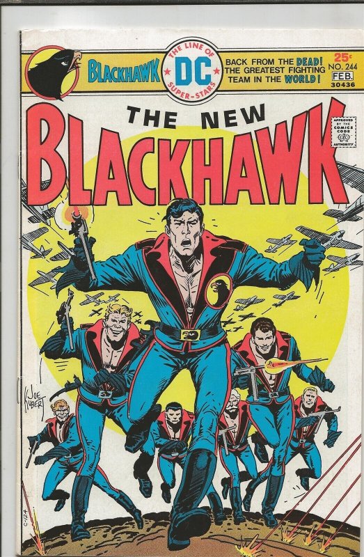 Blackhawk #244 ORIGINAL Vintage 1976 DC Comics w/ Evel Knievel Ad