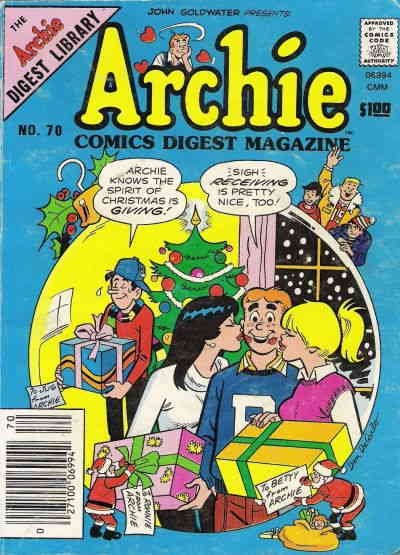 Archie Digest Magazine #70 GD ; Archie | low grade comic Christmas 1985