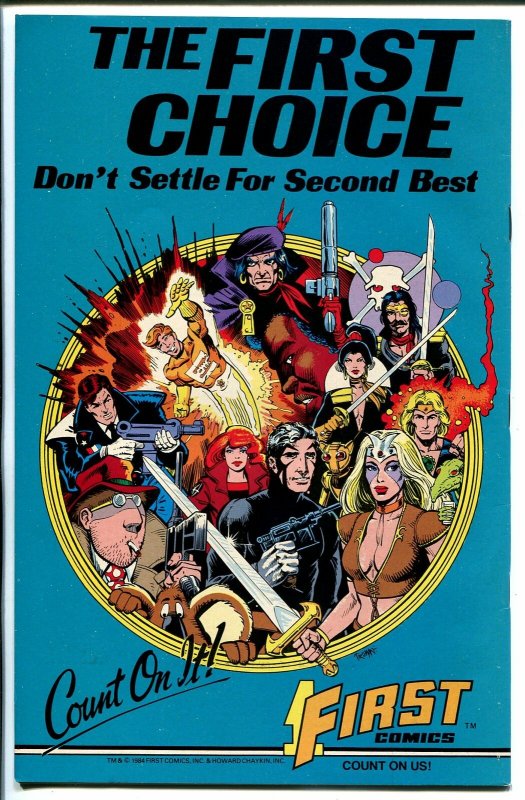 American Flagg #11 1985-First-autographed by Howard Chaykin on splash page-VF/NM