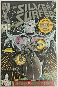 SILVER SURFER#50 VF/NM 1991 THIRD PRINT THANOS MARVEL COMICS