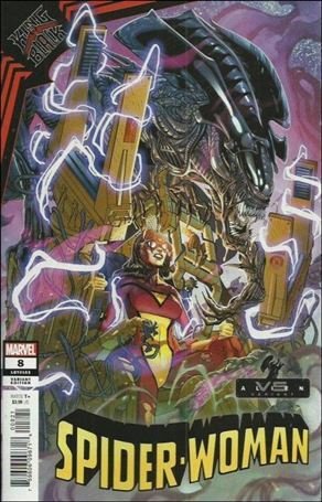 Spider-Woman (2020) 8-C Javi Garron Marvel vs Alien Cover VF/NM