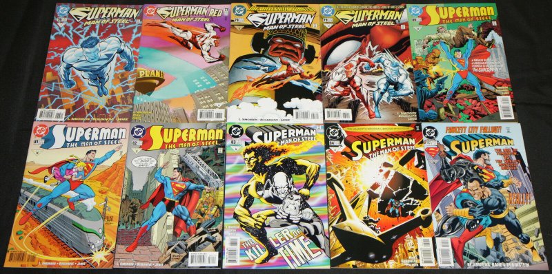 Modern DC SUPERMAN: MAN OF STEEL 85pc Count High Grade Comic Lot Action