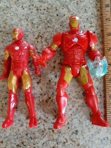 2012 Hasbro Marvel Legends Iron Man 6.5” Action Figure + bonus figure used 