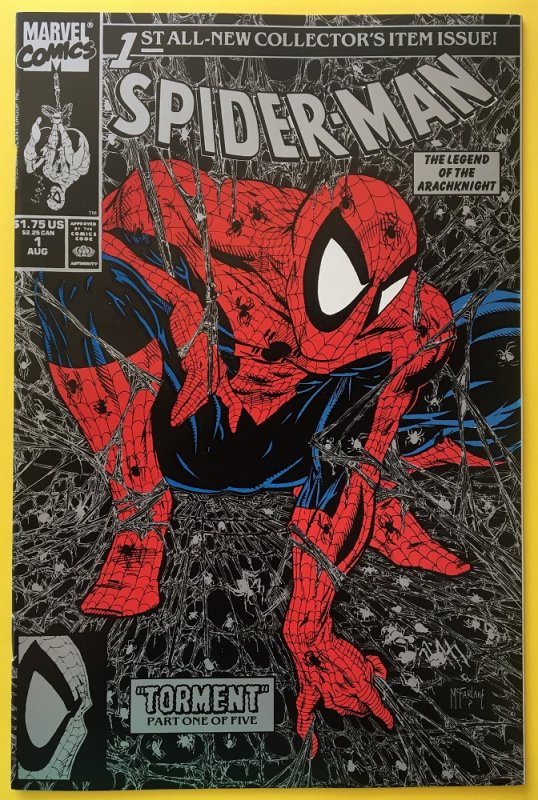 SPIDER-MAN 1 SILVER COVER MCFARLANE MARVEL 1990