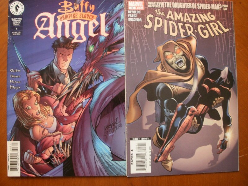 2 Comic: BUFFY THE VAMPIRE SLAYER ANGEL #3 & Marvel THE AMAZING SPIDER-GIRL #6