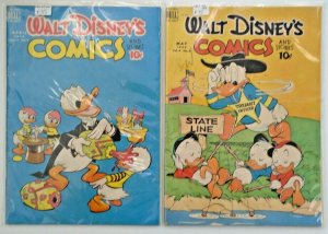 Walt Disney's Comics and Stories #103vg/fn, 104vg/fn (2 books; Guide=$80)