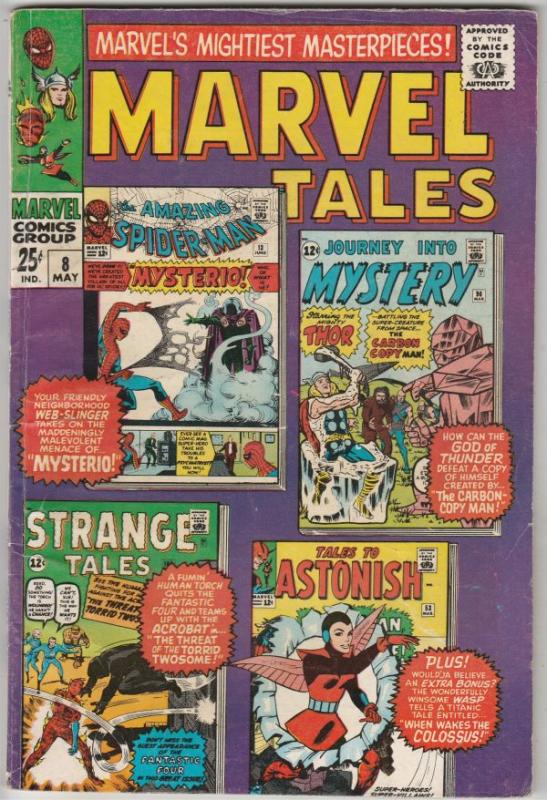 Marvel Tales #8 (May-67) FN/VF Mid-High-Grade Spider-Man, Thor, Ant-Man, Huma...