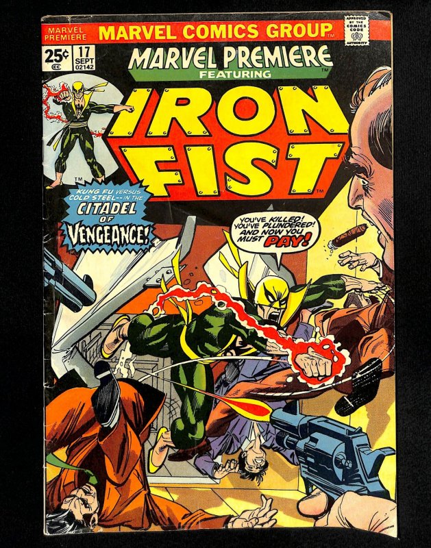 Marvel Premiere #17 3rd Iron Fist!