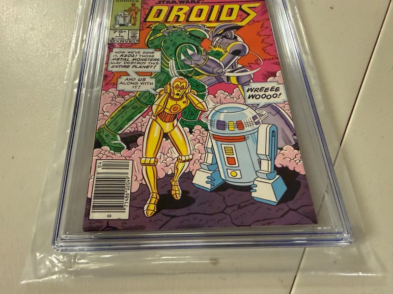 Droids # 1 CGC Graded 9.2 Marvel Star Comic Book Star Wars Newsstand R2D2 JH34