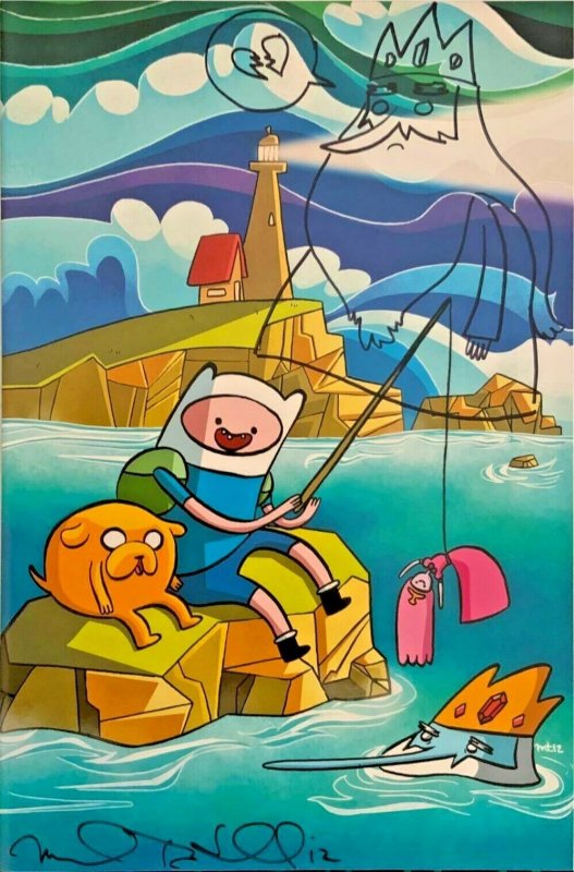 Adventure Time #4 Casablanca Comics Virgin Variant SIGNED/REMARKED  Kaboom