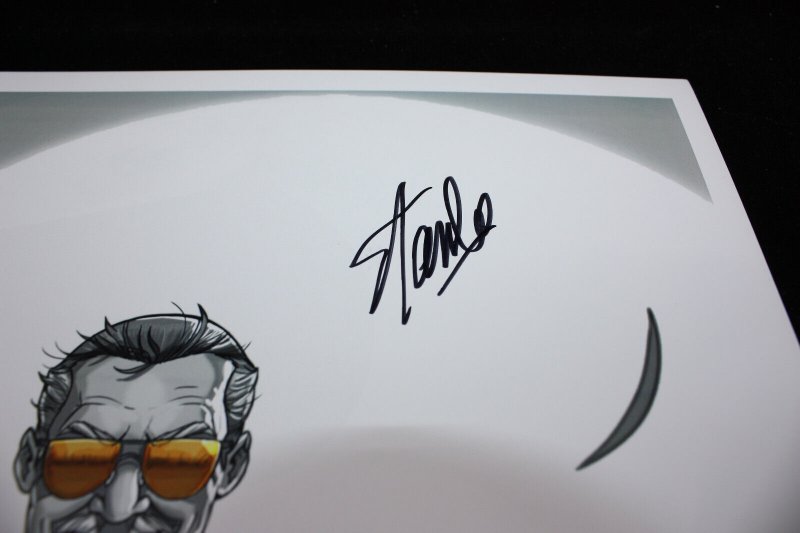 Stan Lee As A Ninja Print Signed By Stan Lee - COA #6073 Included