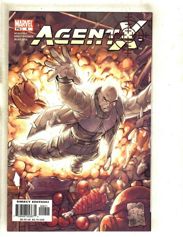 Lot Of 8 Agent X Marvel Comic Books # 8 9 10 11 12 13 14 15 Deadpool X-Men RP6