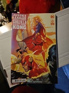 Justice League vs. Godzilla vs. Kong #2 2024 Final Print Connecting variant NM