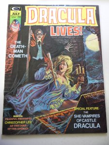 Dracula Lives #7 (1974) FN Condition stain bc