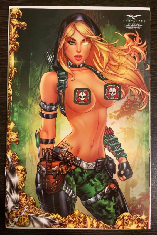 ZENESCOPE #1 Z-RATED ERIC BASALDUA EXCLUSIVE COLLECTIBLE COVER LTD 100 NM+