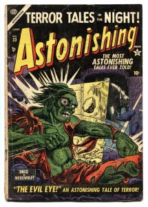 Astonishing #33 Pre-Code Horror Atlas Electric chair-Great cover!