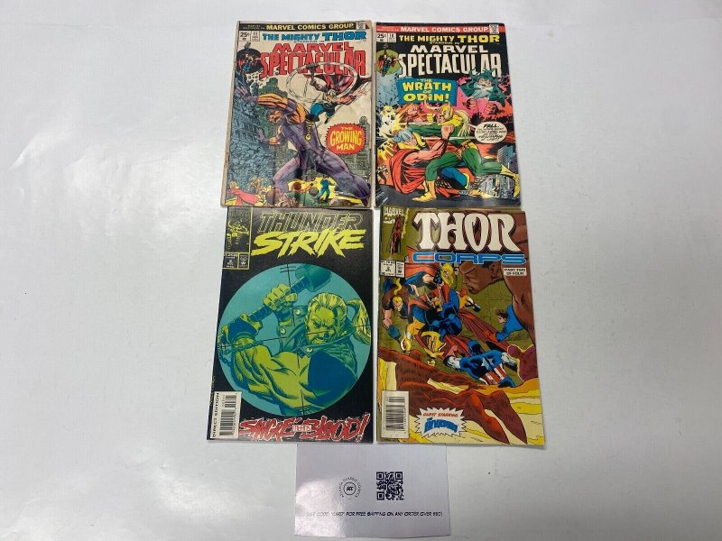 4 MARVEL comic books Spectacular #11 18 Thunderstrike #3 Thor Corps #2 70 KM15