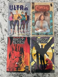 4 Comic Books Ring Of Roses # 3 4 + Concrete # 2 + Ultra Monthly # 1 5 J853